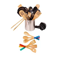 BergHOFF Studio 29pc Nylon And Bamboo Kitchen Utensil Set