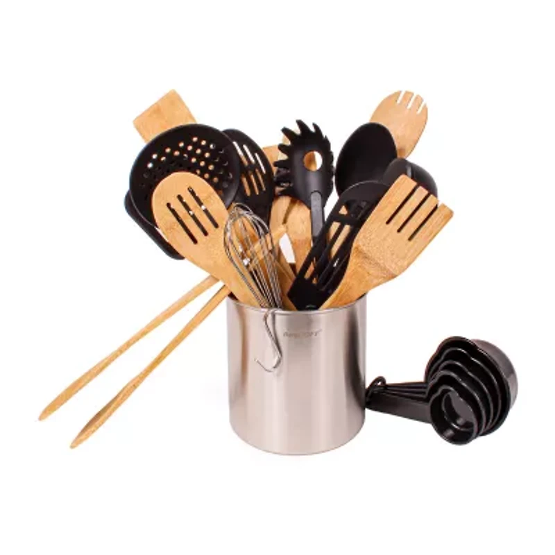 BergHOFF Studio 29pc Nylon And Bamboo Kitchen Utensil Set