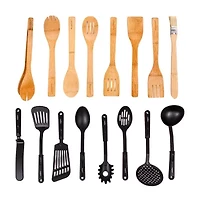 BergHOFF Studio 29pc Nylon And Bamboo Kitchen Utensil Set