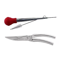 BergHOFF Turkey Baster And Poultry Shears 4-pc. Kitchen Utensil Set