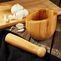 BergHOFF Bamboo Mortar And Pestle, Natural 2-pc. Mortar & Pestle