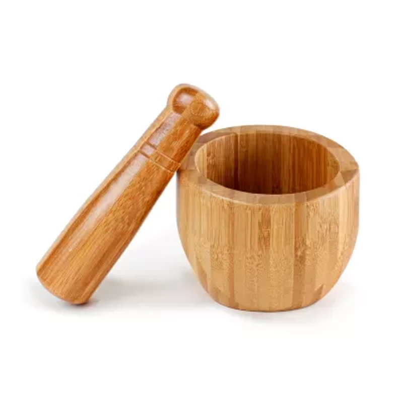 BergHOFF Bamboo Mortar And Pestle, Natural 2-pc. Mortar & Pestle