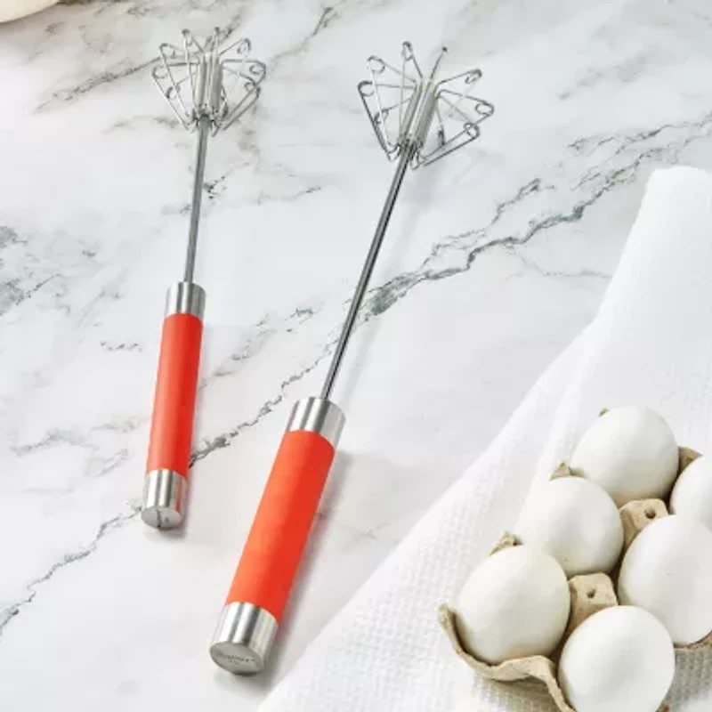 BergHOFF Essentials 18/10 Stainless Steel Red Miracle 2-pc. Whisk