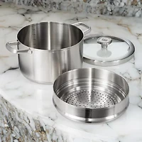 BergHOFF Leo Graphite Recycled 18/10 Stainless Steel Steamer Insert 10" Stainless Steel Steamer Inserts