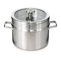 BergHOFF Leo Graphite Recycled 18/10 Stainless Steel Steamer Insert 10" Stainless Steel Steamer Inserts