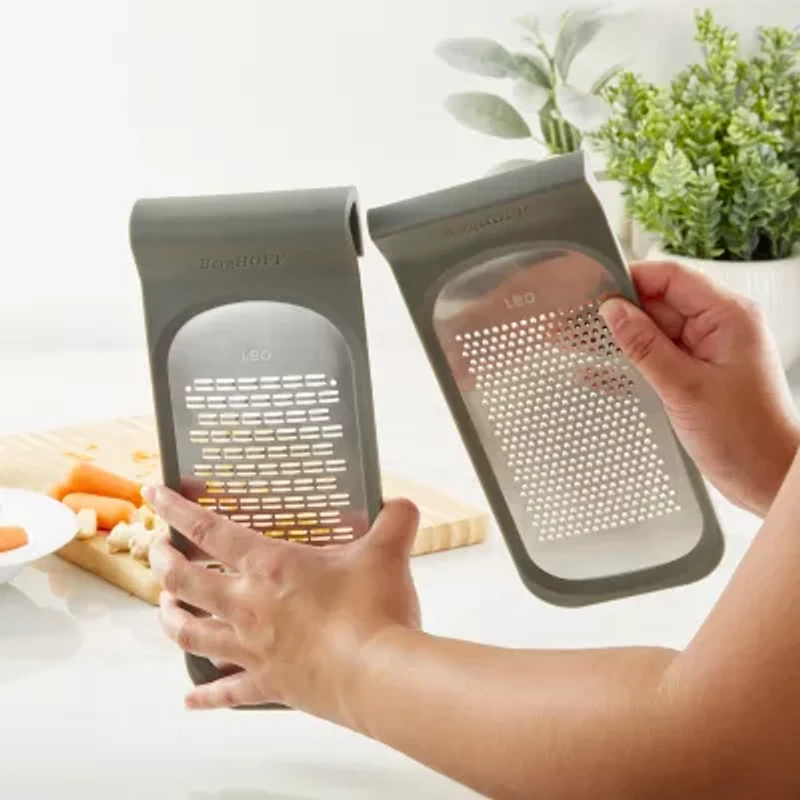 BergHOFF Leo Balance 18/10 Stainless Steel Double Coarse And Ribbon 9.5" Grater