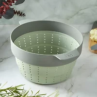BergHOFF Balance Nonstick Silicone Collapsible Steamer Basket & Strainer 10", Recycled Material, Sage Silicone Non-Stick Steamer Inserts