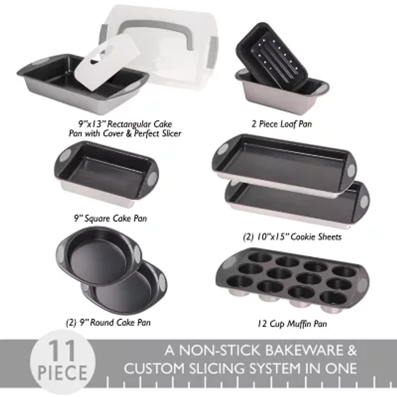 BergHOFF Perfect Slice Silver 11-pc. Non-Stick Bakeware Set