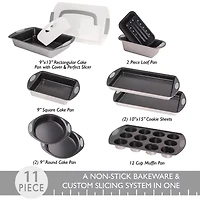 BergHOFF Perfect Slice Silver 11-pc. Non-Stick Bakeware Set