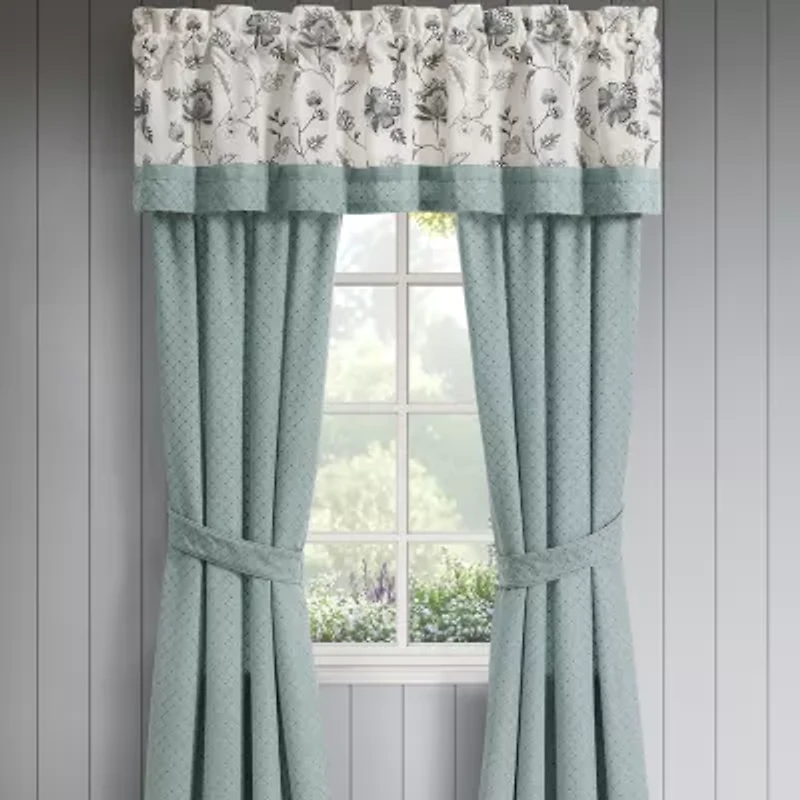 Queen Street Brookside Rod Pocket Room Darkening Set of 2 Curtain Panel