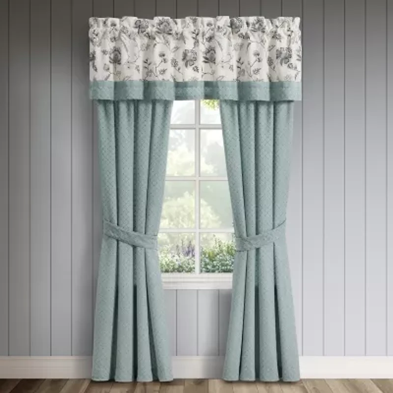 Queen Street Brookside Rod Pocket Room Darkening Set of 2 Curtain Panel