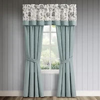Queen Street Brookside Rod Pocket Room Darkening Set of 2 Curtain Panel