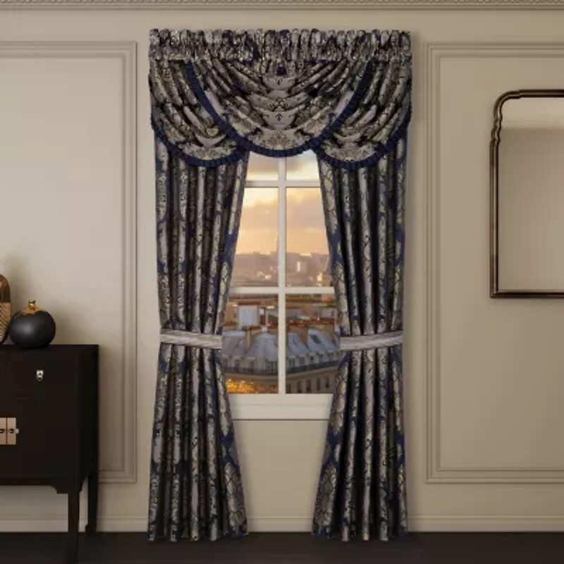 Five Queens Court Briarwood Rod Pocket Room Darkening Set of 2 Curtain Panel