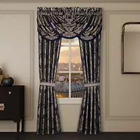 Five Queens Court Briarwood Rod Pocket Room Darkening Set of 2 Curtain Panel