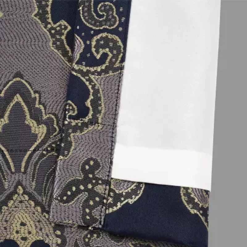 Five Queens Court Briarwood Rod Pocket Room Darkening Set of 2 Curtain Panel