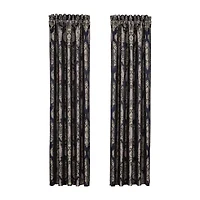 Five Queens Court Briarwood Rod Pocket Room Darkening Set of 2 Curtain Panel
