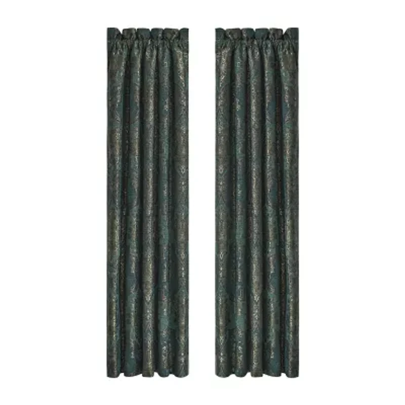 Queen Street Nadine Rod Pocket Room Darkening Set of 2 Curtain Panel