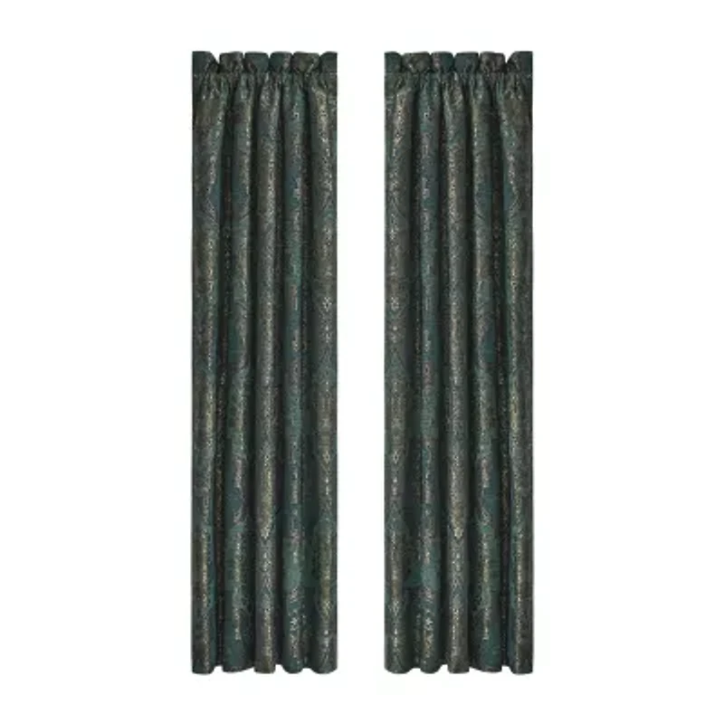 Queen Street Nadine Rod Pocket Room Darkening Set of 2 Curtain Panel
