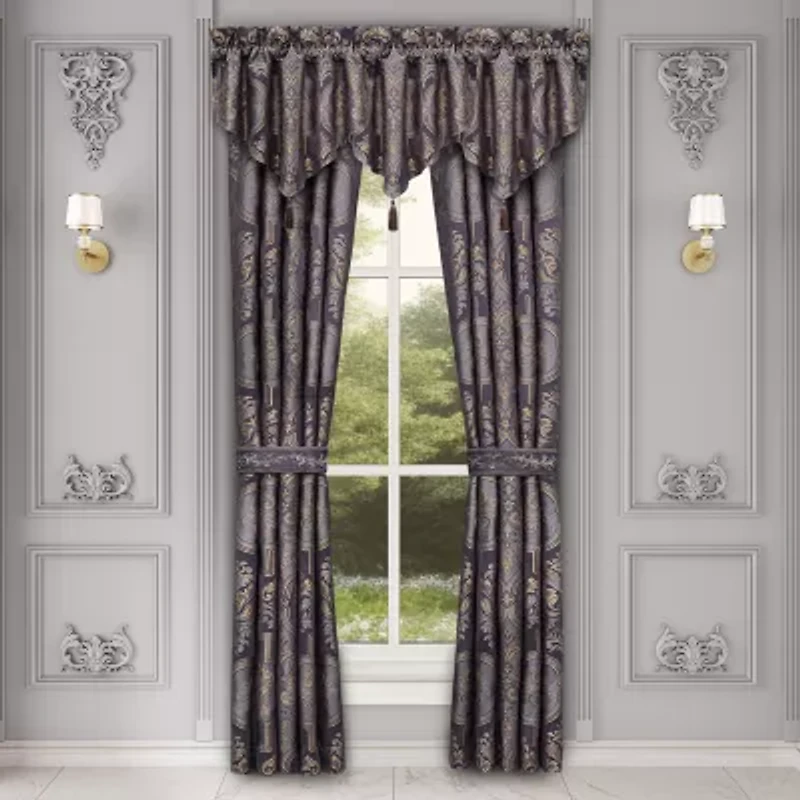 Five Queens Court Millbrook Rod Pocket Room Darkening Set of 2 Curtain Panel