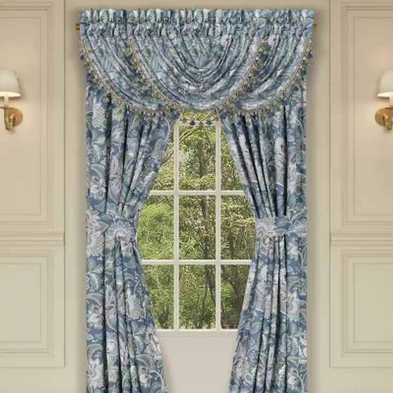 Five Queens Court Marietta Rod Pocket Room Darkening Set of 2 Curtain Panel