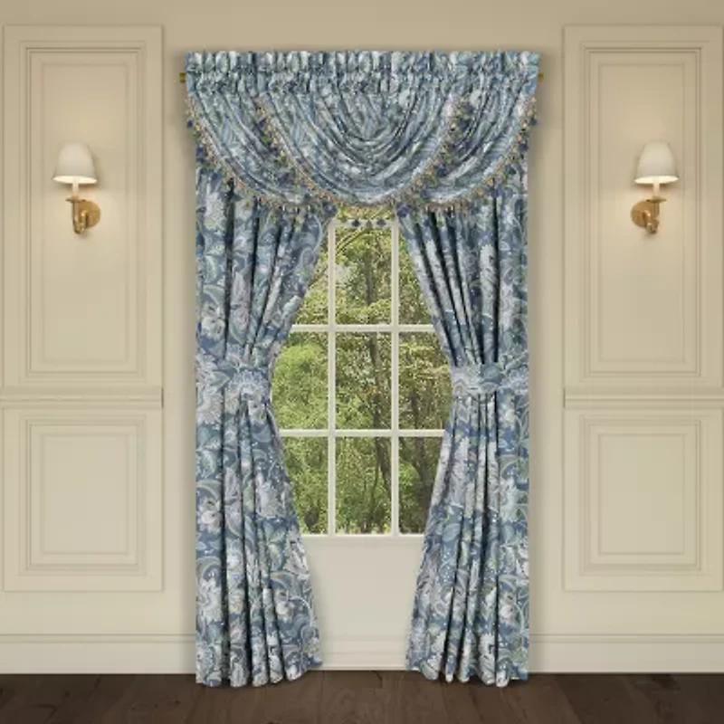 Five Queens Court Marietta Rod Pocket Room Darkening Set of 2 Curtain Panel