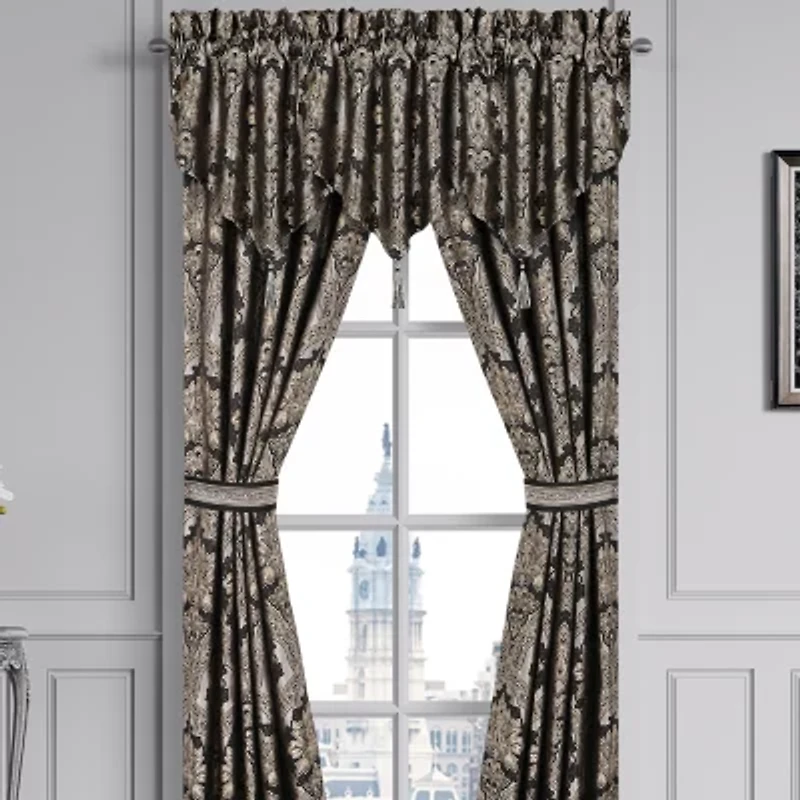 Five Queens Court Hawthorne Rod Pocket Room Darkening Set of 2 Curtain Panel