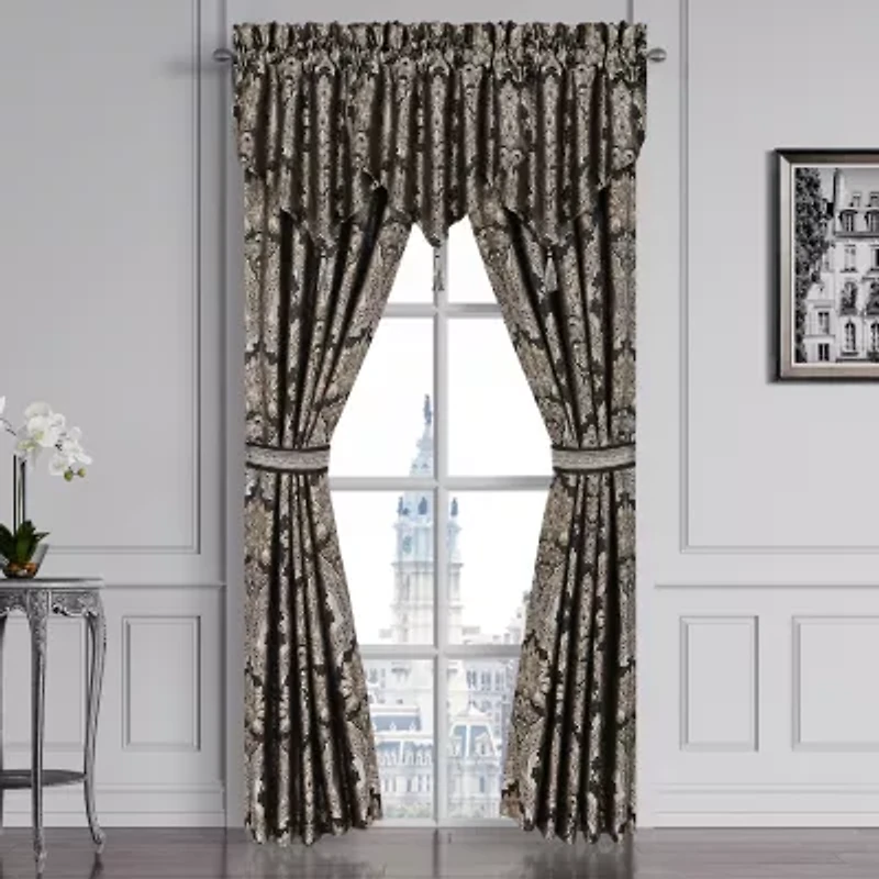 Five Queens Court Hawthorne Rod Pocket Room Darkening Set of 2 Curtain Panel