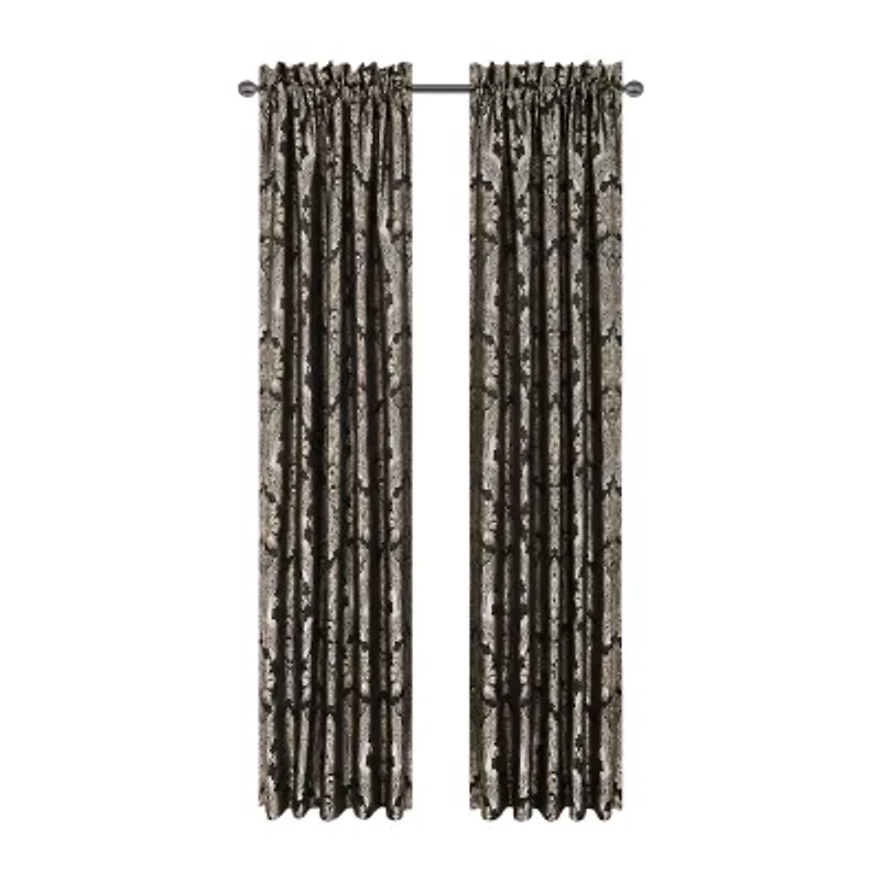 Five Queens Court Hawthorne Rod Pocket Room Darkening Set of 2 Curtain Panel