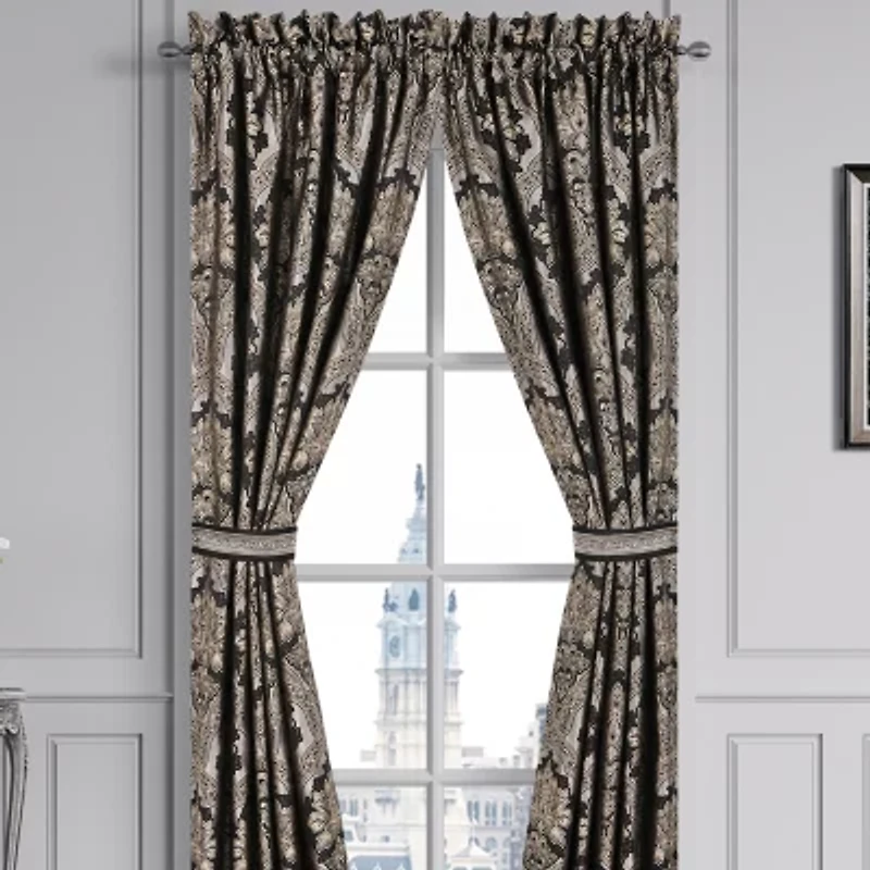 Five Queens Court Hawthorne Rod Pocket Room Darkening Set of 2 Curtain Panel