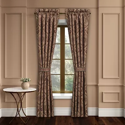 Five Queens Court Octavia Rod Pocket Room Darkening Set of 2 Curtain Panel
