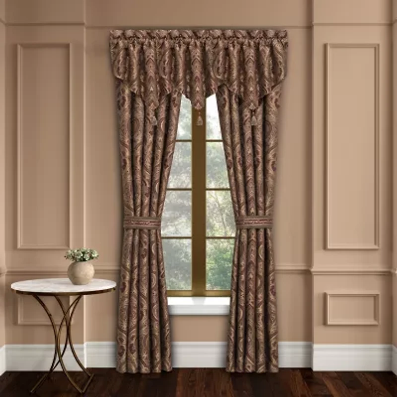 Five Queens Court Octavia Rod Pocket Room Darkening Set of 2 Curtain Panel