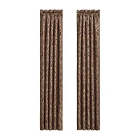 Five Queens Court Octavia Rod Pocket Room Darkening Set of 2 Curtain Panel