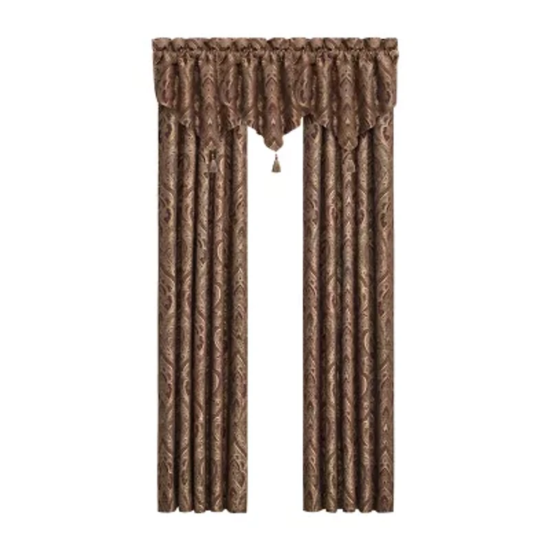 Five Queens Court Octavia Rod Pocket Room Darkening Set of 2 Curtain Panel