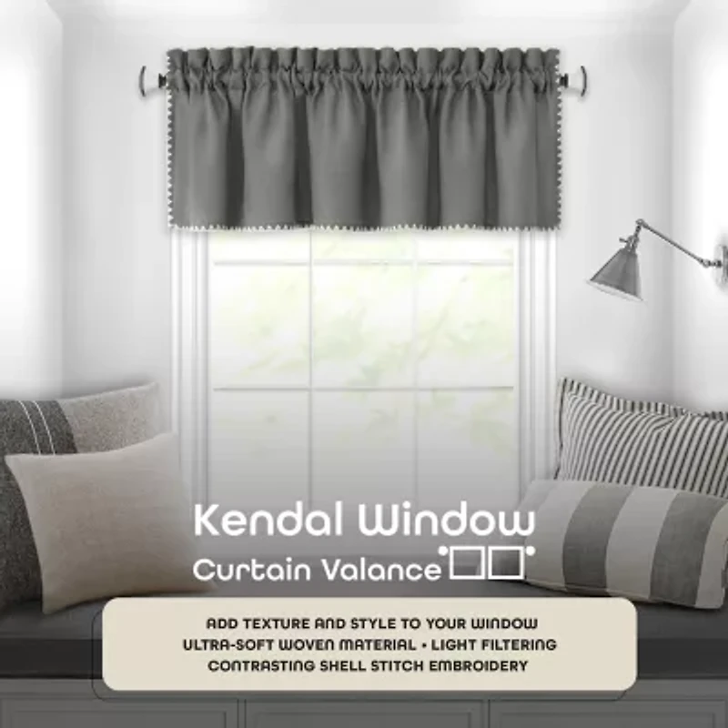 Achim Kendal Rod Pocket Tailored Valance