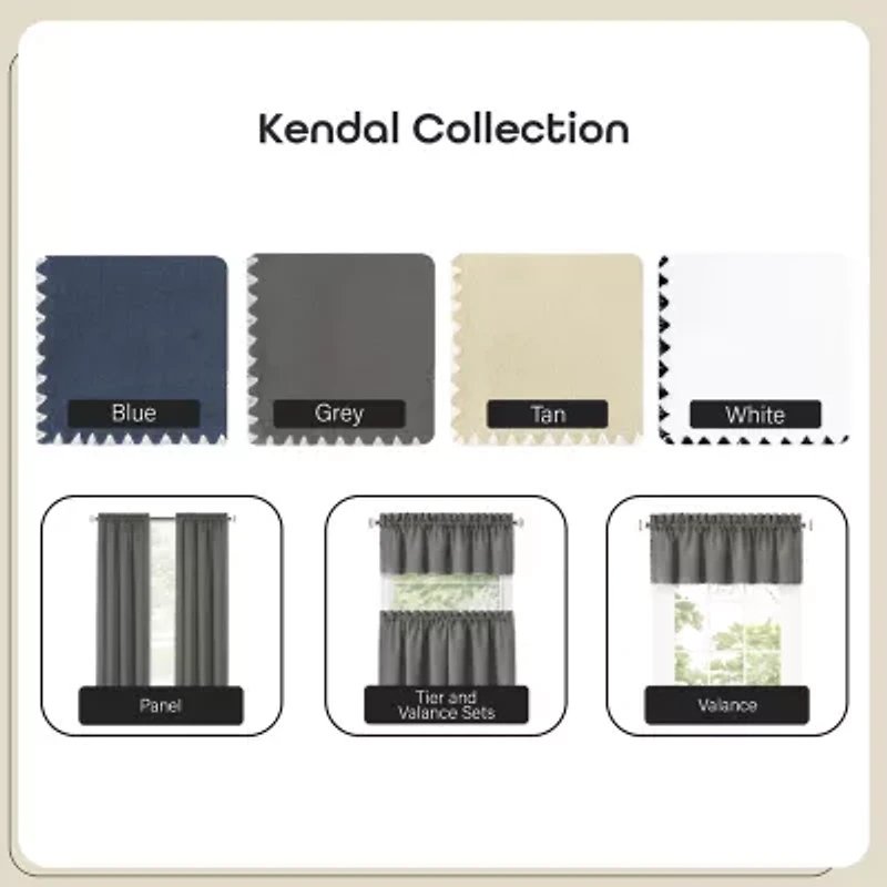 Achim Kendal Rod Pocket Tailored Valance