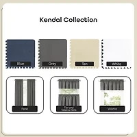 Achim Kendal Rod Pocket Tailored Valance