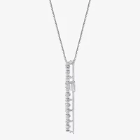 Womens 1/2 CT. T.W. Natural White Diamond 14K Gold Cross 18 Inch Pendant Necklace