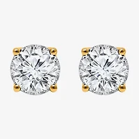 Si2,I 1 1/2 CT. T.W. Lab Grown White Diamond Sterling Silver Round Stud Earrings