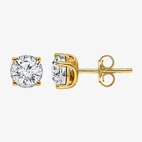 Si2,I 1 1/2 CT. T.W. Lab Grown White Diamond Sterling Silver Round Stud Earrings