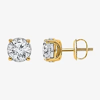 Si2,I 2 CT. T.W. Lab Grown White Diamond Sterling Silver 5.4mm Round Stud Earrings