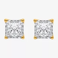 (I/Si2) 1 1/2 CT. T.W. Lab Grown White Diamond Sterling Silver 5mm Stud Earrings