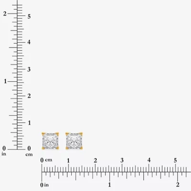 (I/Si2) 1 1/2 CT. T.W. Lab Grown White Diamond Sterling Silver 5mm Stud Earrings