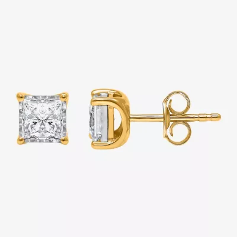 (I/Si2) 1 1/2 CT. T.W. Lab Grown White Diamond Sterling Silver 5mm Stud Earrings