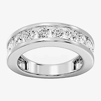 (F/ Si1-Si2) Womens 3MM 2 CT. T.W. Lab Grown White Diamond Wedding Band
