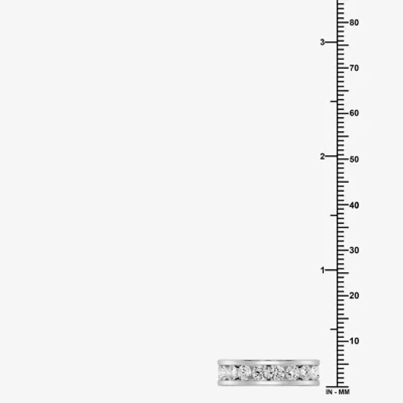 (F/ Si1-Si2) Womens 3MM 2 CT. T.W. Lab Grown White Diamond Wedding Band