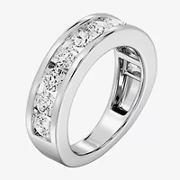 (F/ Si1-Si2) Womens 3MM 2 CT. T.W. Lab Grown White Diamond Wedding Band