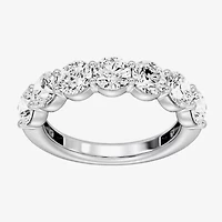 (F / Si1-Si2) Womens 2.5MM 3 CT. T.W. Lab Grown White Diamond Wedding Band