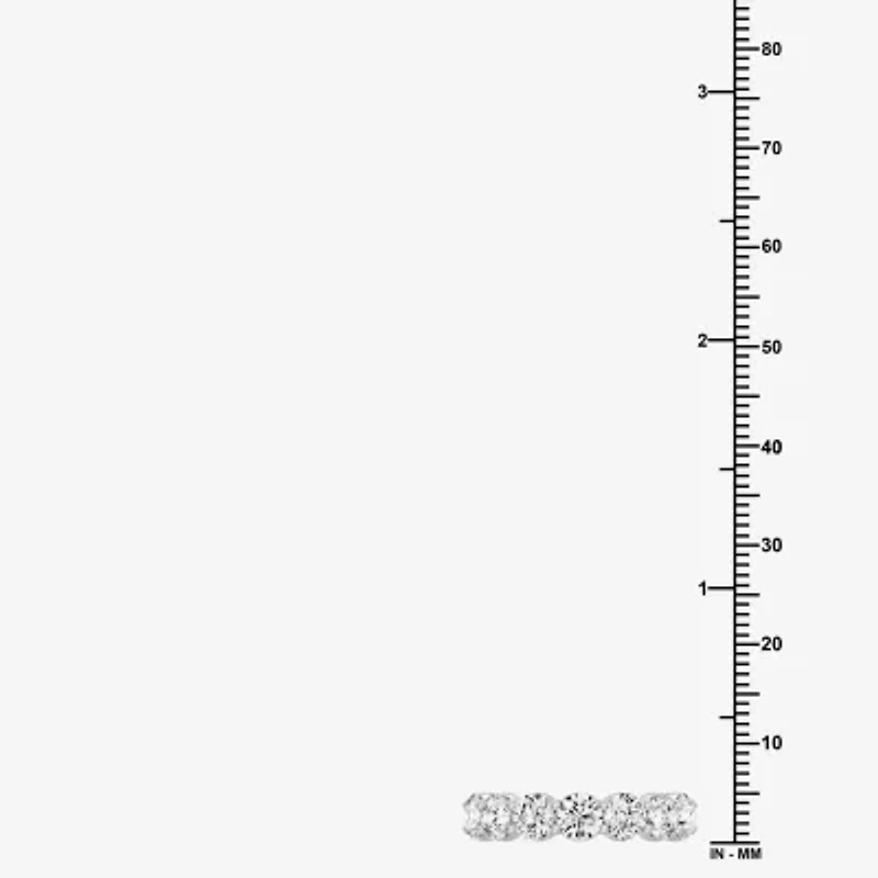 (F / Si1-Si2) Womens 2.5MM 3 CT. T.W. Lab Grown White Diamond Wedding Band