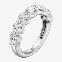 (F / Si1-Si2) Womens 2.5MM 3 CT. T.W. Lab Grown White Diamond Wedding Band