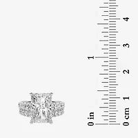 Grown Gorgeous (F / Vs2) Womens 6 1/10 Ct. T.W. Lab White Diamond 14K Gold Radiant Side Stone Bridal Set